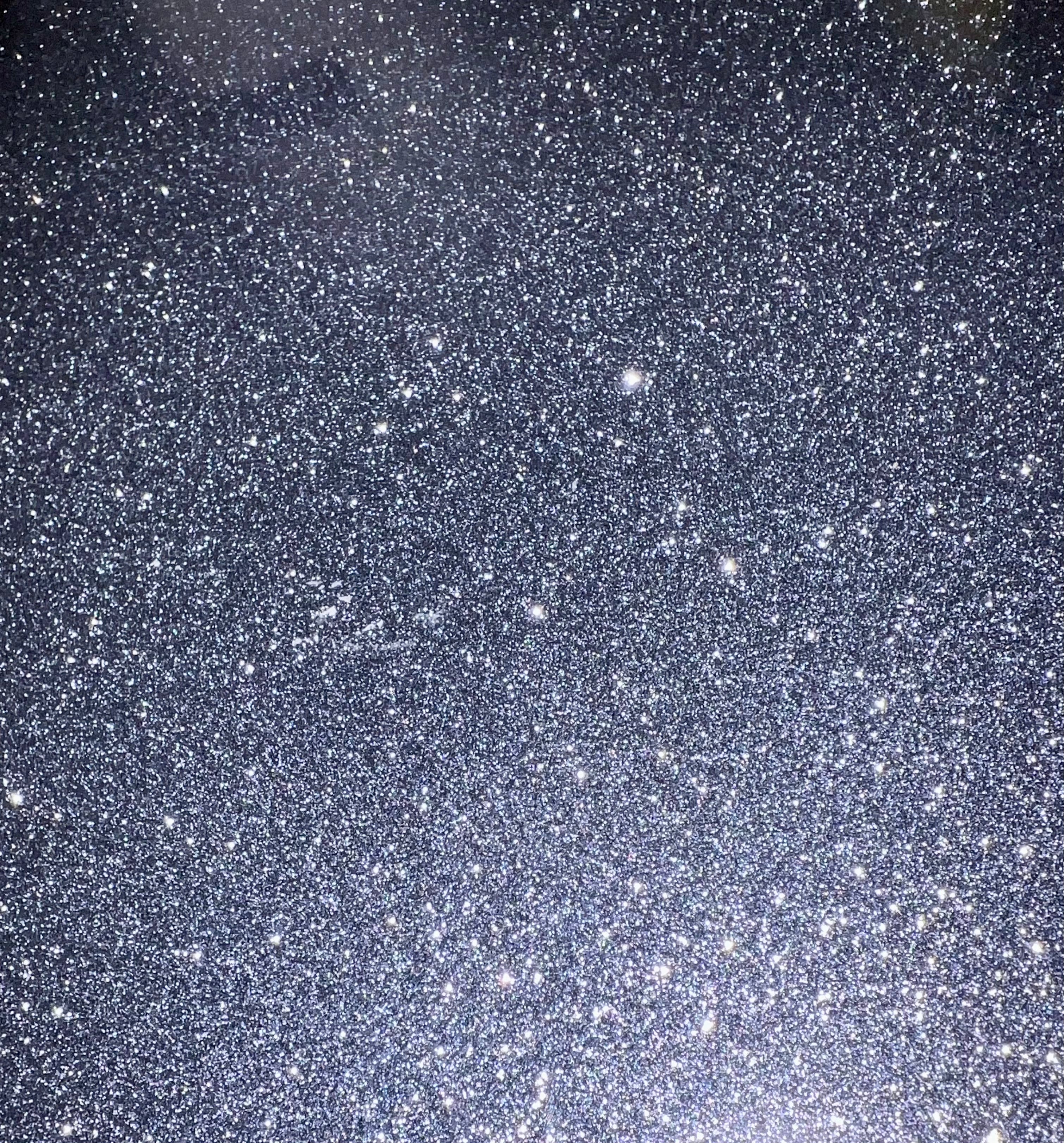 Grey Puff Glitter