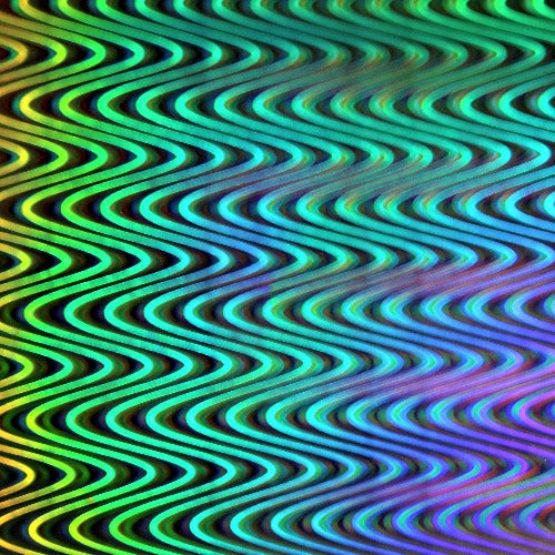 3D Silver Wavy HTV