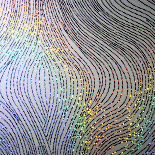 Wave White Holographic  HTV