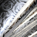 DecoFilm Metallic Silver Roses HTV