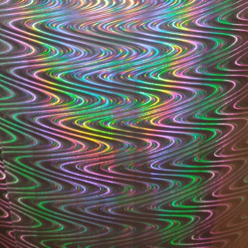 3D Silver Wavy HTV