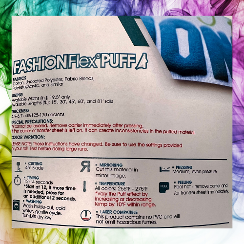 FashionFlex Puff Neon Orange HTV